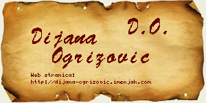 Dijana Ogrizović vizit kartica